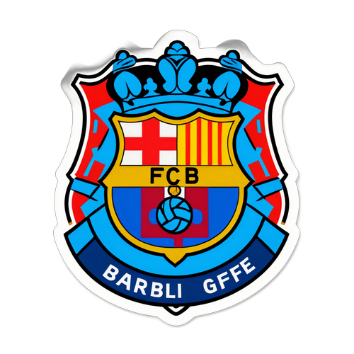 Fotbolls-klistermärke: Barcelona vs. Getafe