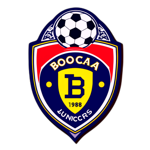 Boca Juniors és Benfica logója színes háttérrel