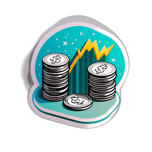 銀價上升的貼紙