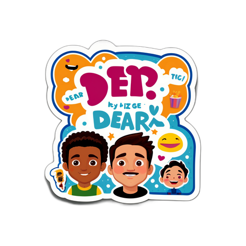 디어 X 캐릭터 스티커 디자인