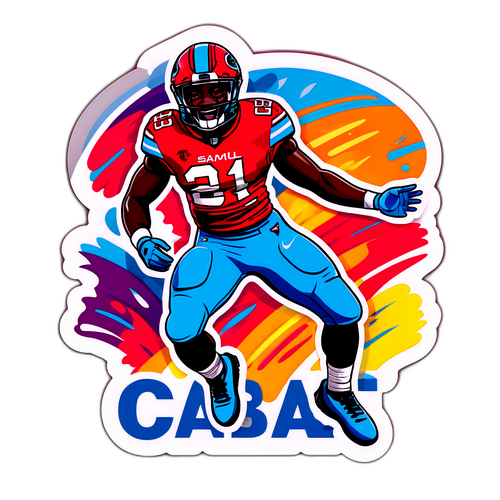 Deebo Samuel Touchdown Celebration Sticker