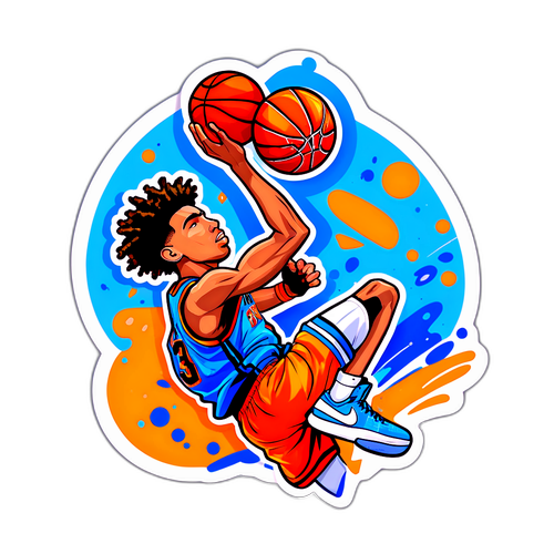 Energetic LaMelo Ball Dunk Sticker