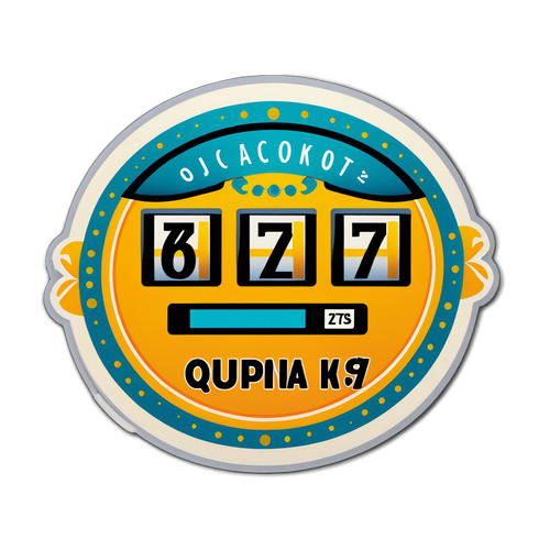 Adesivo da Aposta Vencedora com o Número da Quina 6721