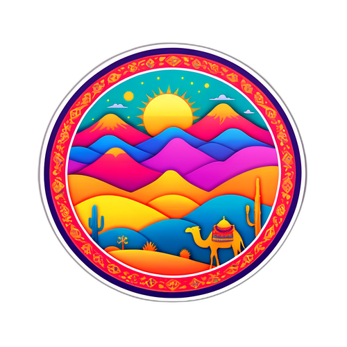 राजस्थान के रेगिस्तान के दृश्य