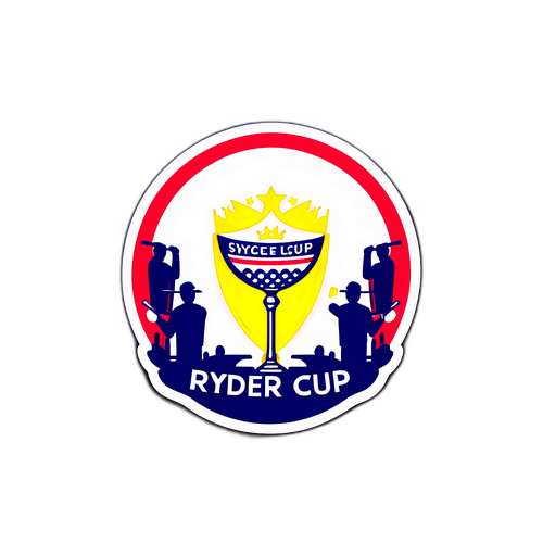 Minimalist klistermärke för fri streaming av Ryder Cup