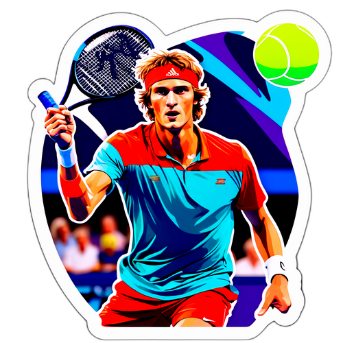 Sticker van Tennisser Alexander Zverev