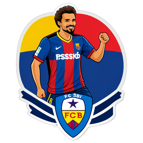 Fan dedicat cu banner FCSB