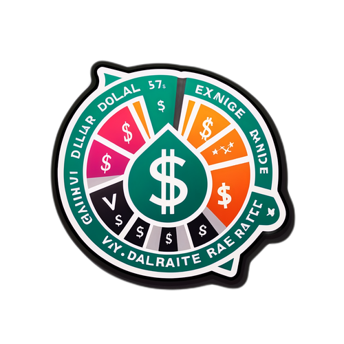 Sticker de Taxa de Câmbio do Dólar