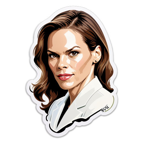 Porträt von Hilary Swank im Zeichen der Stärke und Ausdauer