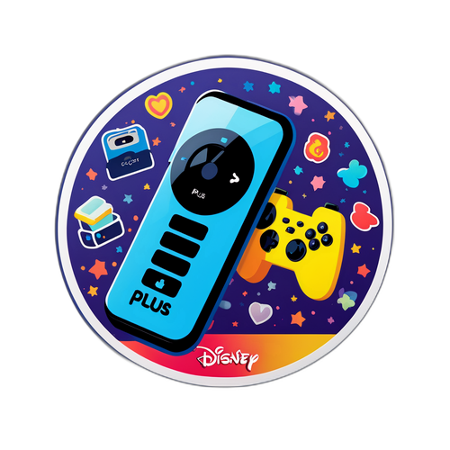 Disney Plus Streaming Klistermærke