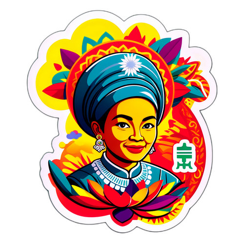 Stiker Inspirasi Uang 100.000 Rupiah