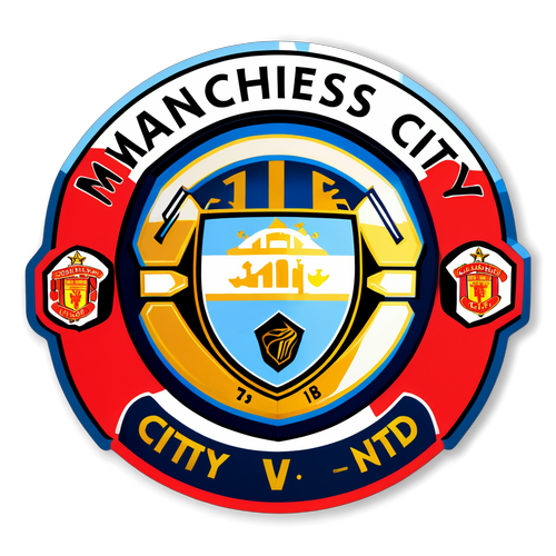 ¡Increíble! El Sticker que Captura la Rivalidad Épica entre Manchester City y Manchester United