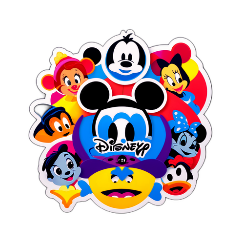 Disney+ logó, mini karakterekkel