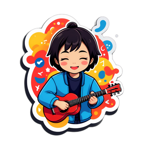 情感音樂藝術貼紙