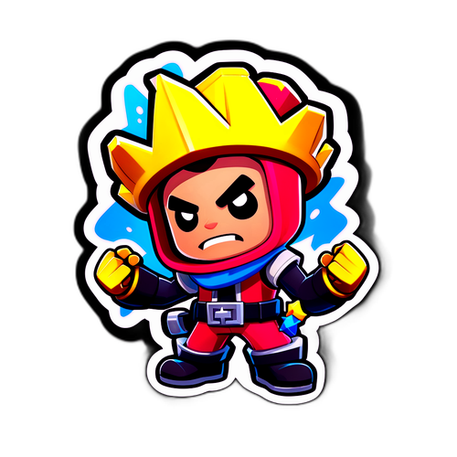Adesivo do Campeão de Brawl Stars