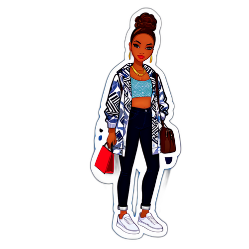 Chic Urban Fashion Sticker