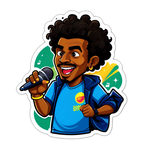 Desenho divertido de Bruninho Samudio