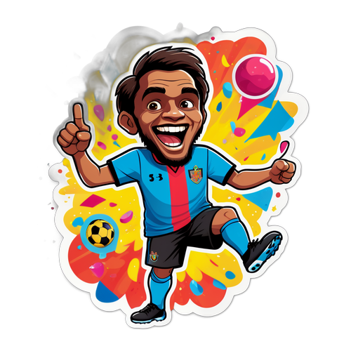 Pemainan Sticker Karikatur Darwin Nunez