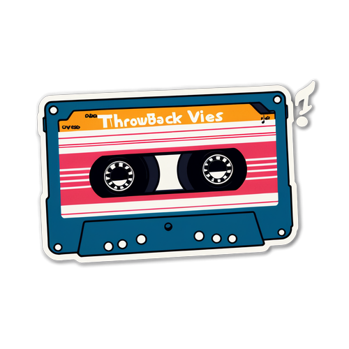 Retro Kasset Tape Sticker