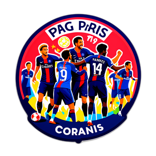 Sticker de partido del PSG