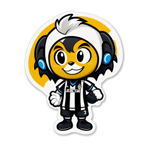 Adesivo del Mascotte dell'Udinese