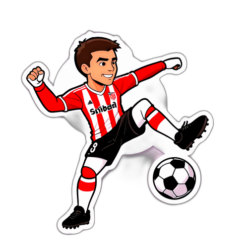 สติ๊กเกอร์การ์ตูนผู้เล่นจากบิลเบาเตะบอล