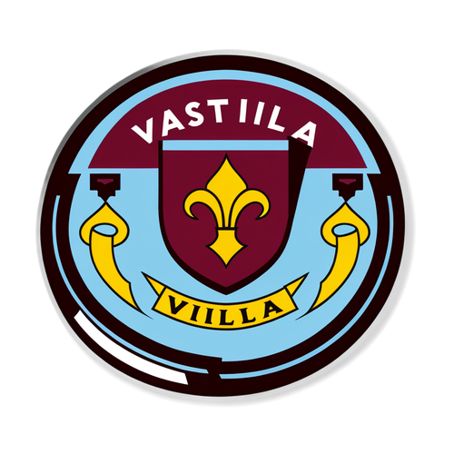 Häpnadsväckande Aston Villa Klistermärke: "Fight Villa!" - För Fotbollsälskare!