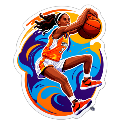 Alyssa Thomas Dunking Action Sticker