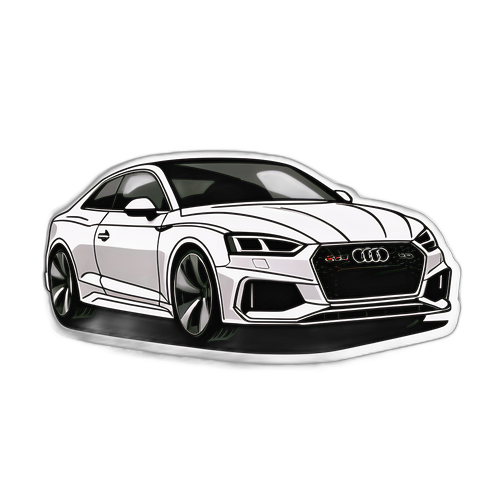 Grafika Audi RS5 w stylu wyścigowym