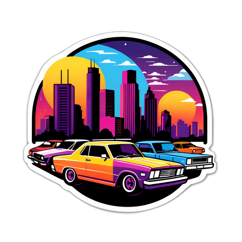 Paysage urbain vibrant inspiré de GTA 6