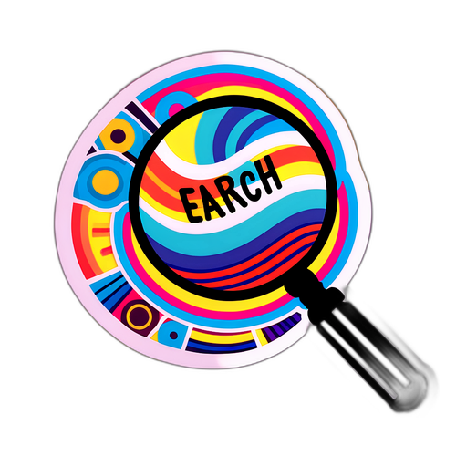 Magnifying Glass na Sticker