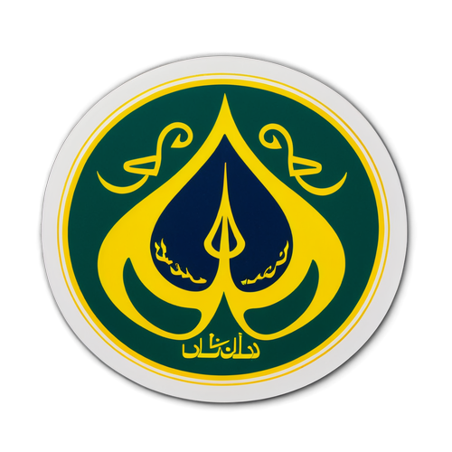 Nhãn dán biểu tượng Al-Nassr với chữ 'Fighting Spirit'