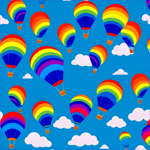 彩虹與熱氣球