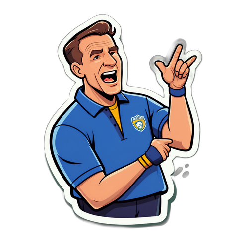 Football Coach Pep Talk Sticker