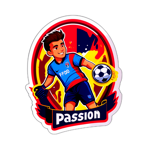 Voetbal Passie Sticker