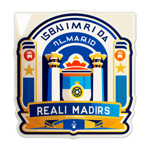 Vintage Tarzı Real Madrid Stadyumu Sticker'ı