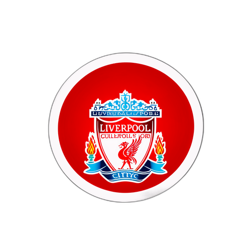 Luo-tarrat Liverpoolin emblemin ja kaupungin silhuetin kanssa