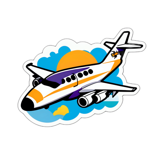 可愛的Tigerair飛機貼紙