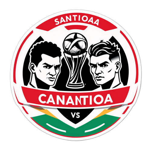 Sticker del partido Internacional vs Santos