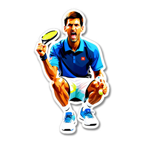 Sticker Kemenangan Novak Djokovic