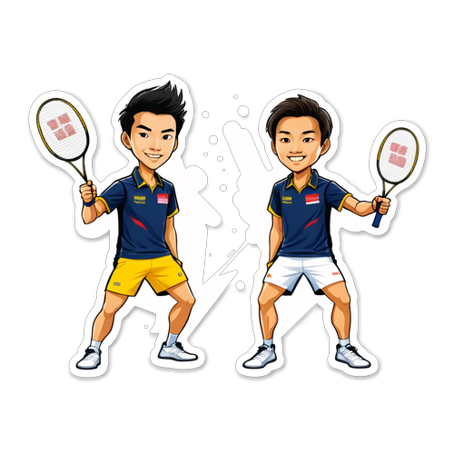 Pendidikan Kebanggaan! Reka Sticker Ajaib Aaron Chia dan Soh Wooi Yik sebagai Heroes Badminton Malaysia!