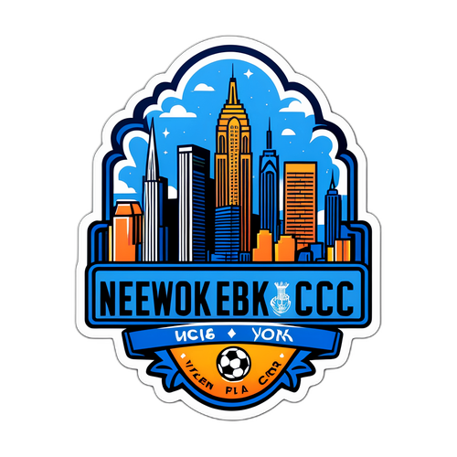 Adesivo Empolgante do Jogo entre New York City FC e Puebla
