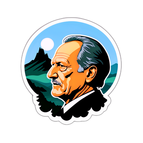 Adesivo Minimalista di Werner Herzog