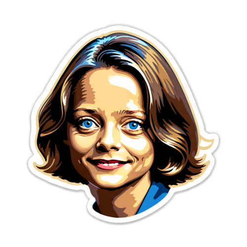 Portrait Vintage de Jodie Foster