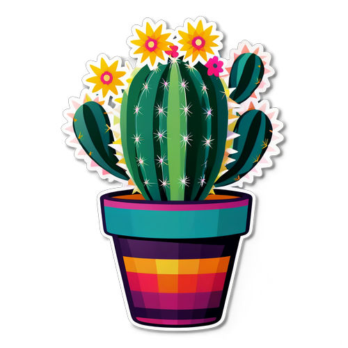 ¡Descubre el Vibrante Cactus que Transformará tu Estilo Decorativo!