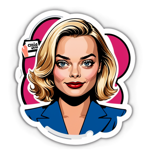 A Magávalragadó Színésznő: Margot Robbie Stílusában Készített Látványos Matrica!