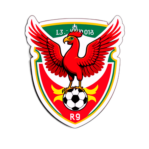 Stiker Bertema Liverpool dengan Burung Liver