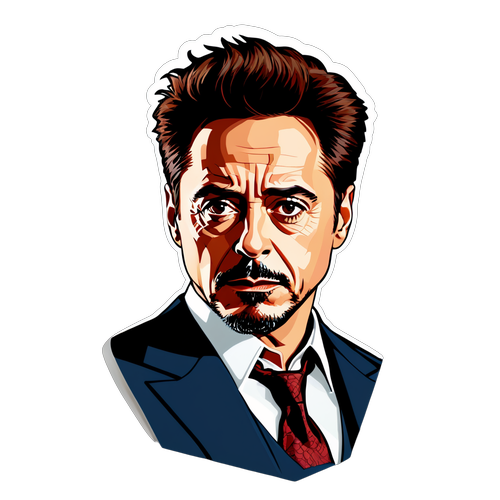 Šokující! Samolepka s Robertem Downey Jr. v Avengers Stylu, Která Musí Být Vaše!