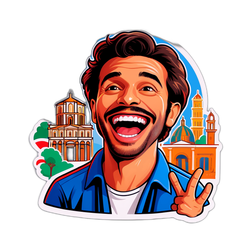 Una sticker vivace di Diego Abatantuono