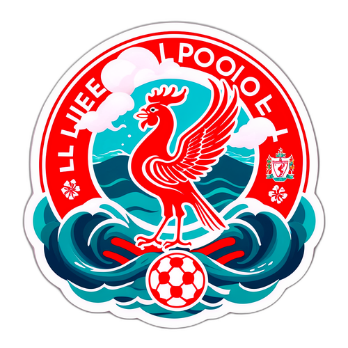 Yhdistetty Liverpool ja Southampton logo meriaalloissa